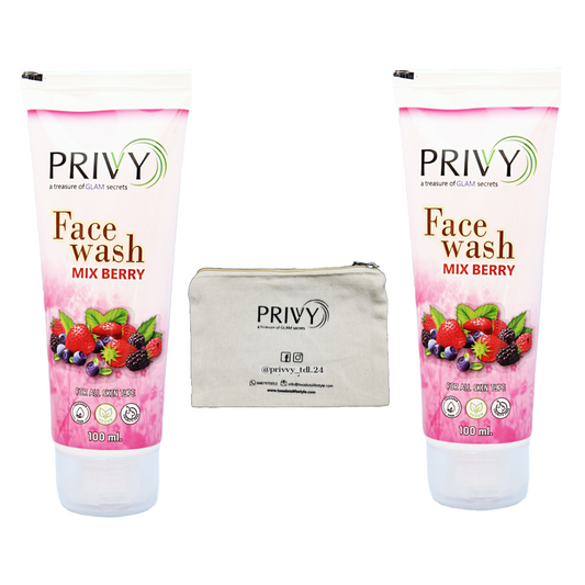 Combo of Two Mix Berry Facewash and One Canvas Pouch @ Rs. 249/-