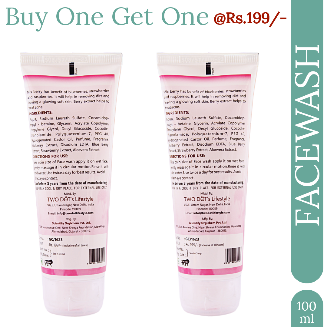 Buy One Get One - Mix Berries Face Wash