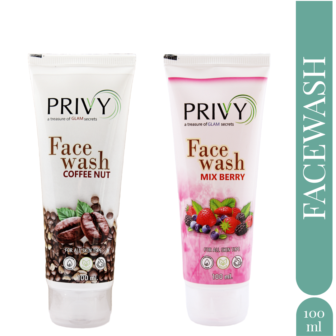 Combo of One Mix Berry Facewash, One Coffee Nut Facewash and One Canvas Pouch @ Rs. 249/-