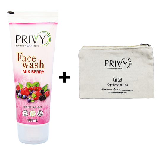 Combo of Mix Berry Facewash and Canvas Pouch @ Rs.199/-