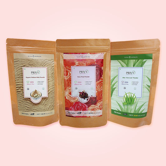 Rose Patel Powder+ Alovera Leaf Powder + Multani Mitti Powder